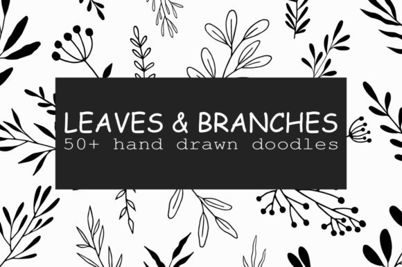 50 Hand Drawn Botanical Doodles