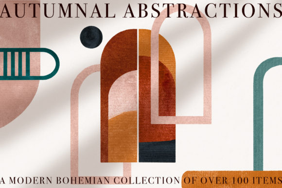 Abstract Gouache Shapes and Backgrounds