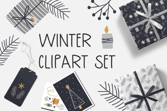 Big Winter Clipart Set