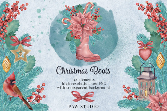 Christmas Clipart Wreath Winter Holiday