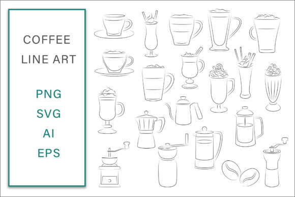 Coffee Lineart Vector Illustration