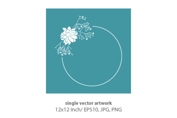 Floral, Single Vector Artwork for Creative Projects