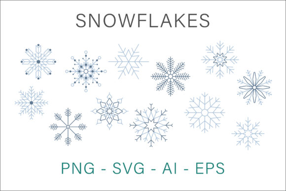 Snowflakes Clipart Vector: A Creative Resource for Designers and Artists