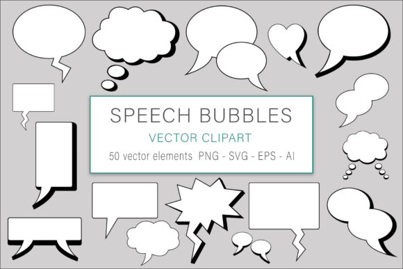 Speech Bubbles Clip Art Vector: A Versatile Resource for Creative Projects