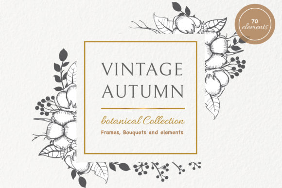 Vintage Autumn Botanical Collection